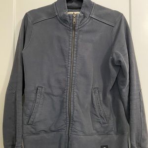 American Giant women’s Moto full-zip sweatshirt size large